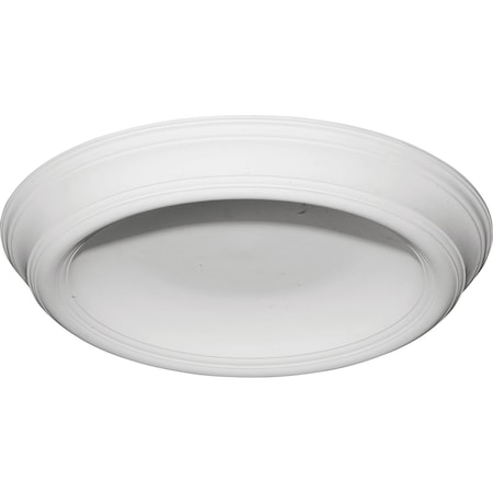 Ekena Millwork 37 3/8"OD x 26 1/2"ID x 4"D Traditional Smooth Surface Mount Ceiling Dome DOME37TR